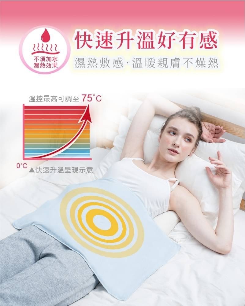 適美得 動力式熱敷墊/電毯 (珊瑚砂) 腰背適用