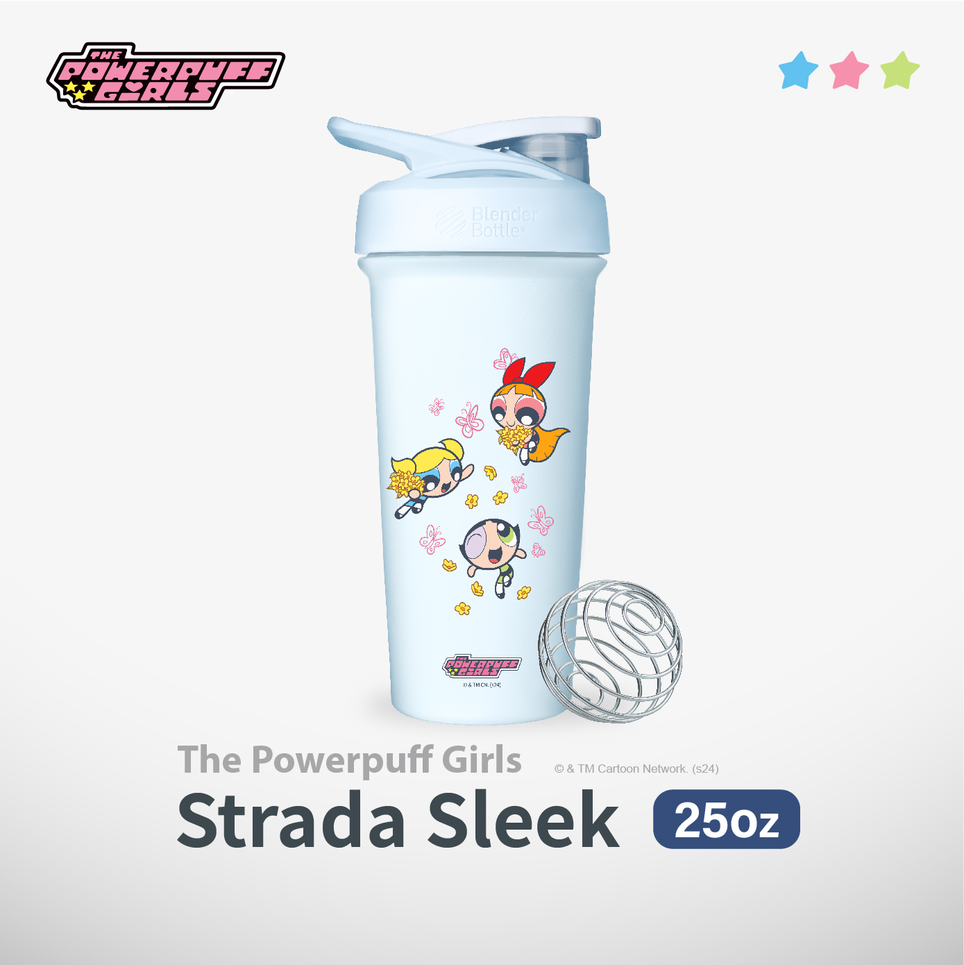 飛天小女警 不鏽鋼保溫保冰杯 | Strada Sleek #花花世界