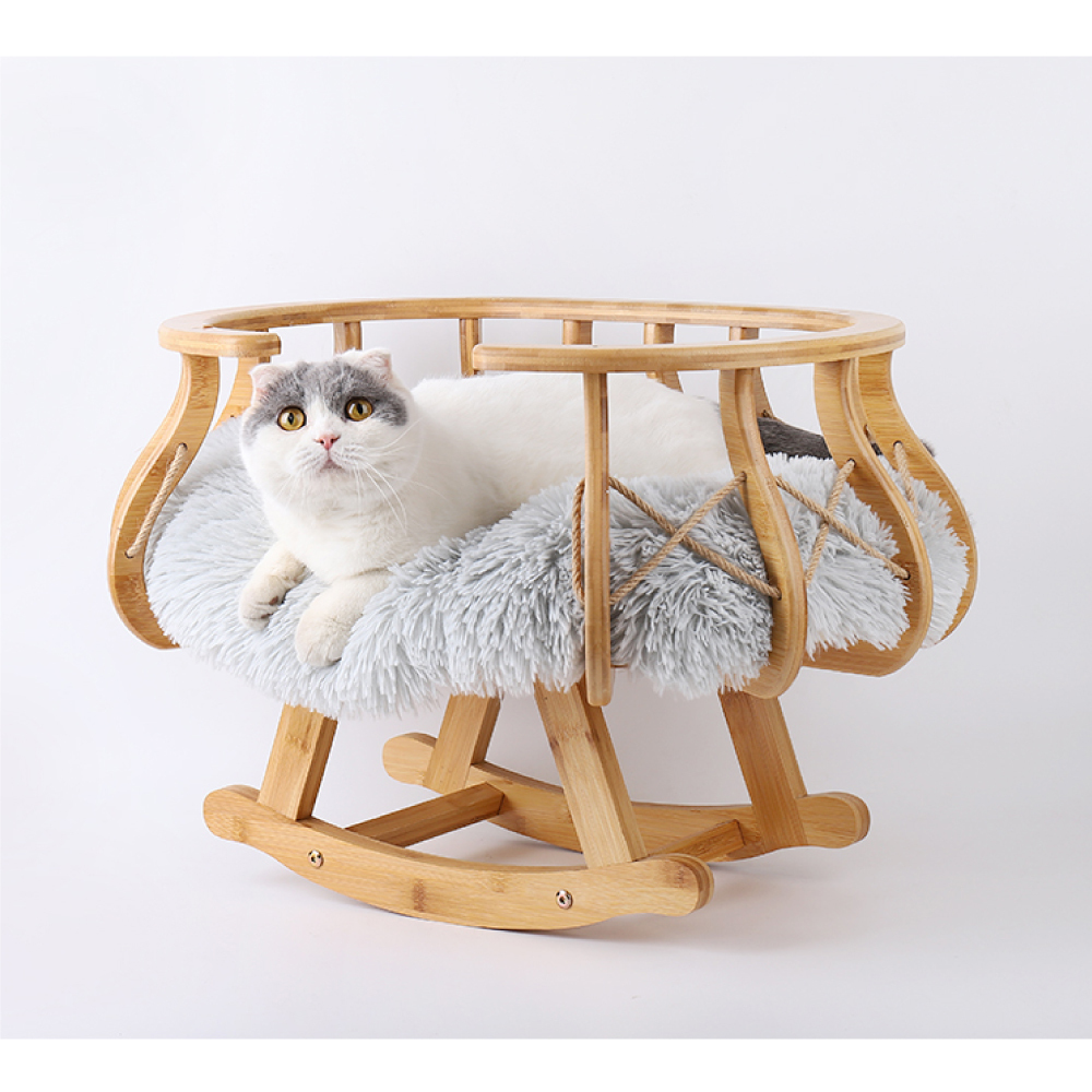 【Petpanny陪陪你】 北歐實木搖床