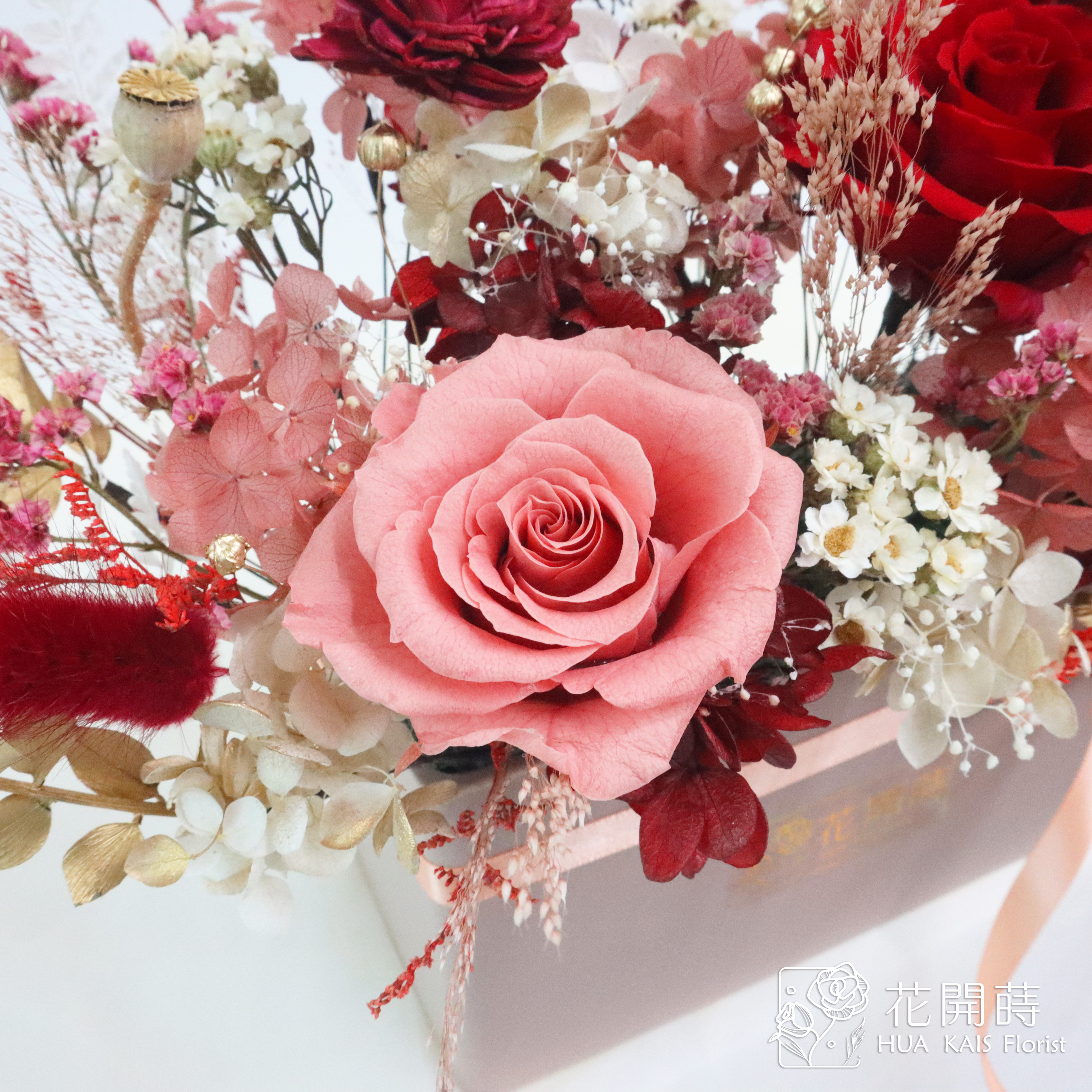 永生花|永生桌花|鴻圖大展|開幕賀禮|新居賀禮|新婚賀禮