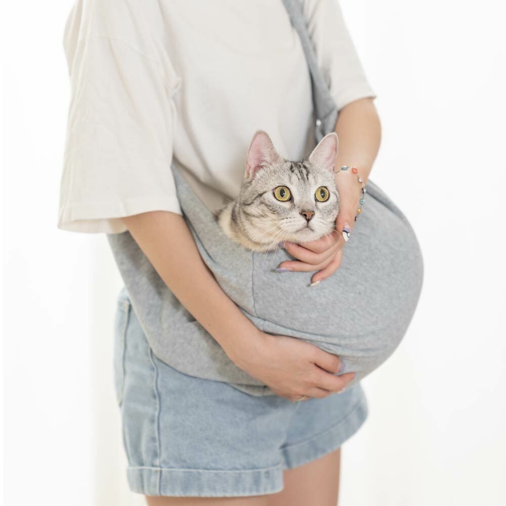 【郵局免運展示福利品】Petpanny陪陪你 寵物外出斜背包 | 簡約小品（些許汙漬痕跡, 不影響正常使用）