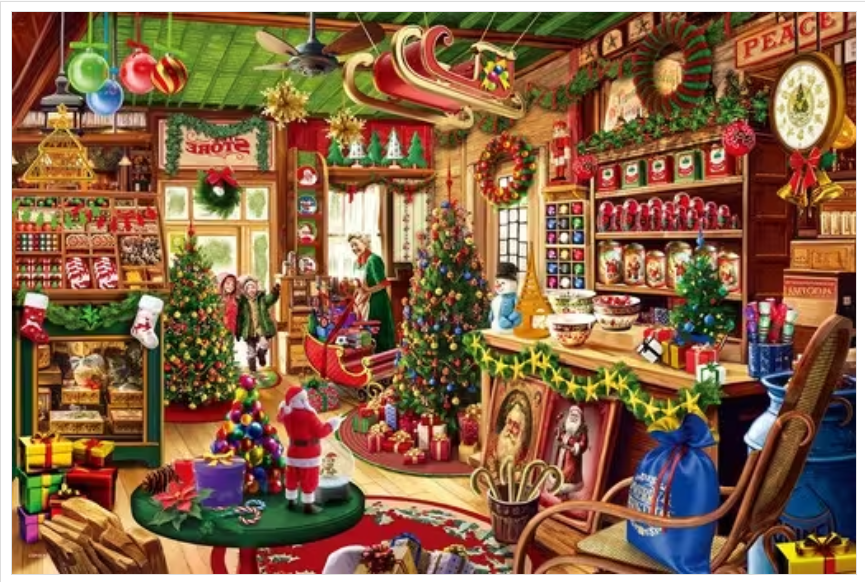 畢格羅插圖-聖誕商店