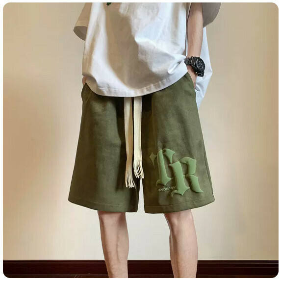 夏季寬鬆短褲（綠色【M_2XL碼】（下單後聯繫客服確認發貨尺碼））