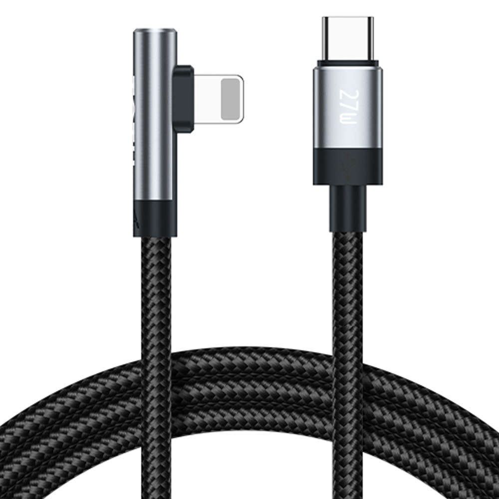 TOTU 拓途 PD/Lightning/Type-C/iPhone充電線傳輸線編織線快充線 彎頭 極速 2M