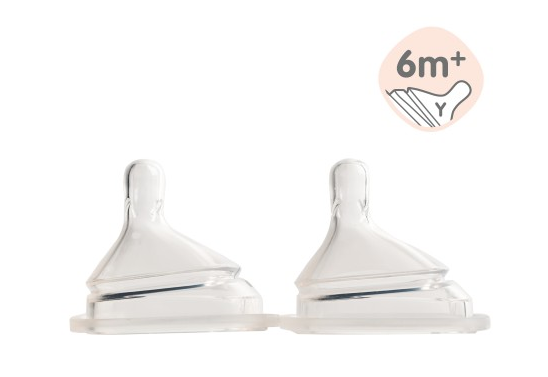 Hegen 防脹氣智慧奶咀 (Y形孔，2個裝)