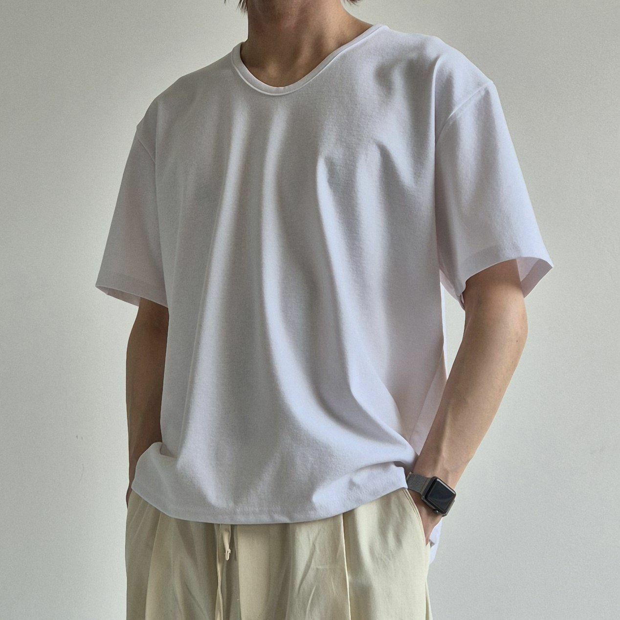 淨色V領短袖Tee And Liberty-031T