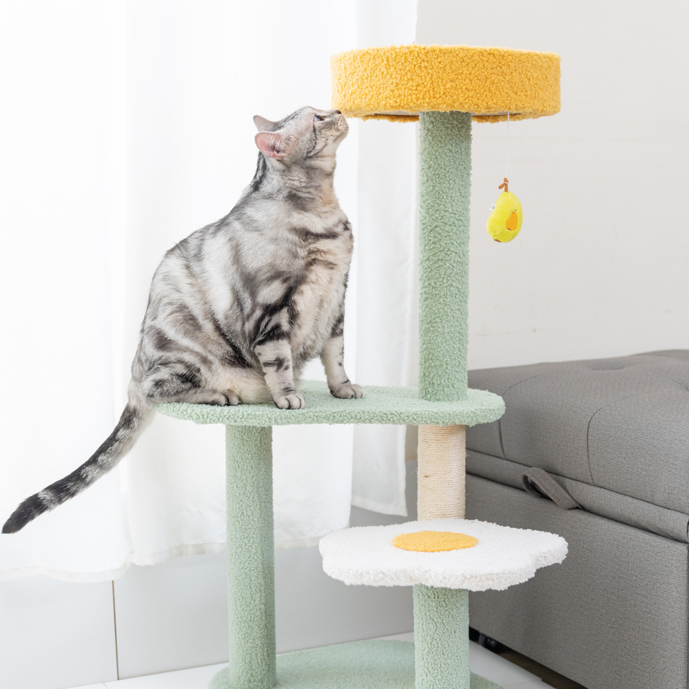 【Petpanny陪陪你】酪梨蛋雙層貓跳台