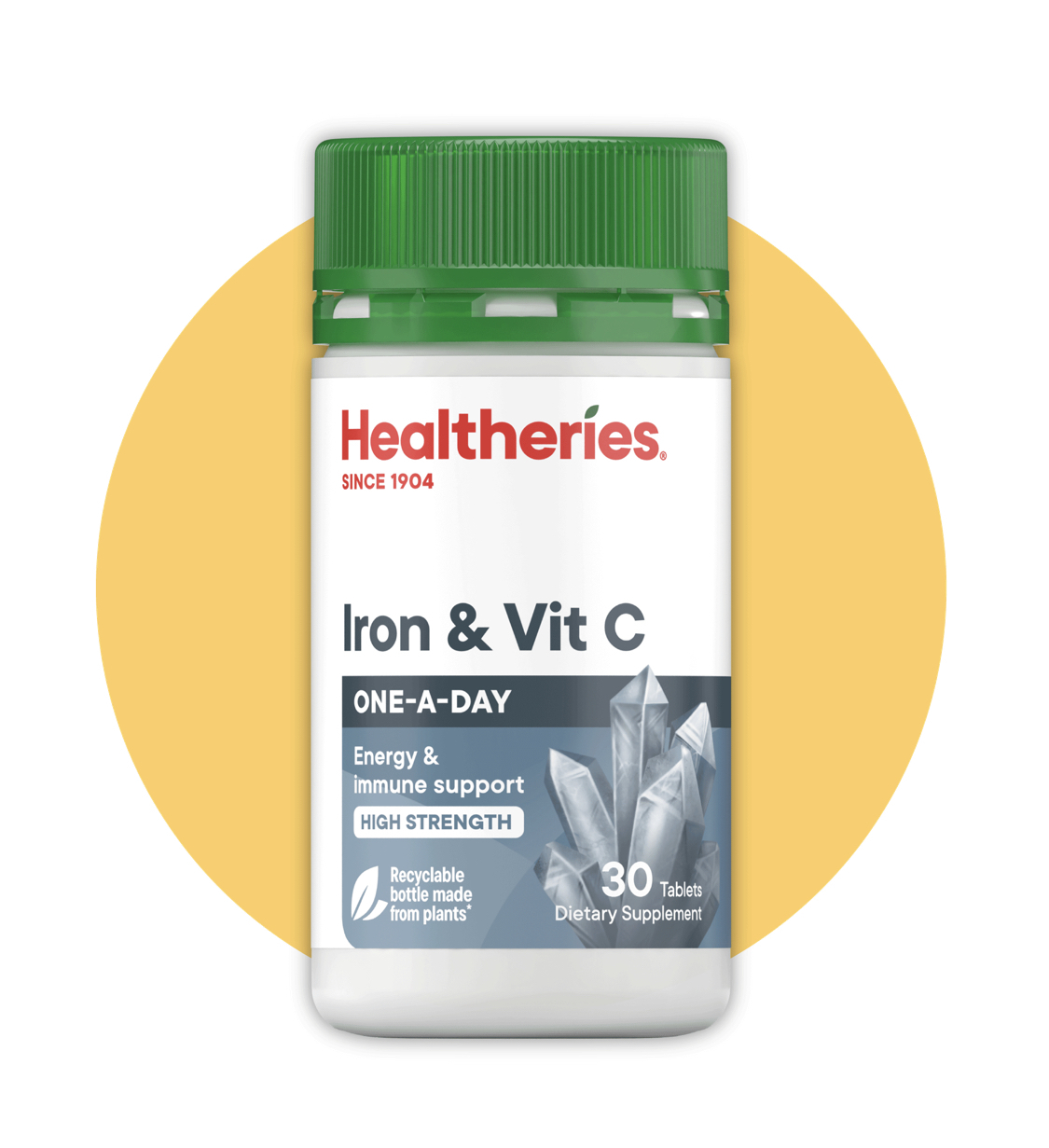 (AD) 鐵，維他命C配方(30粒) (買1送1,平均$54.5/件) - Healtheries #2209HE