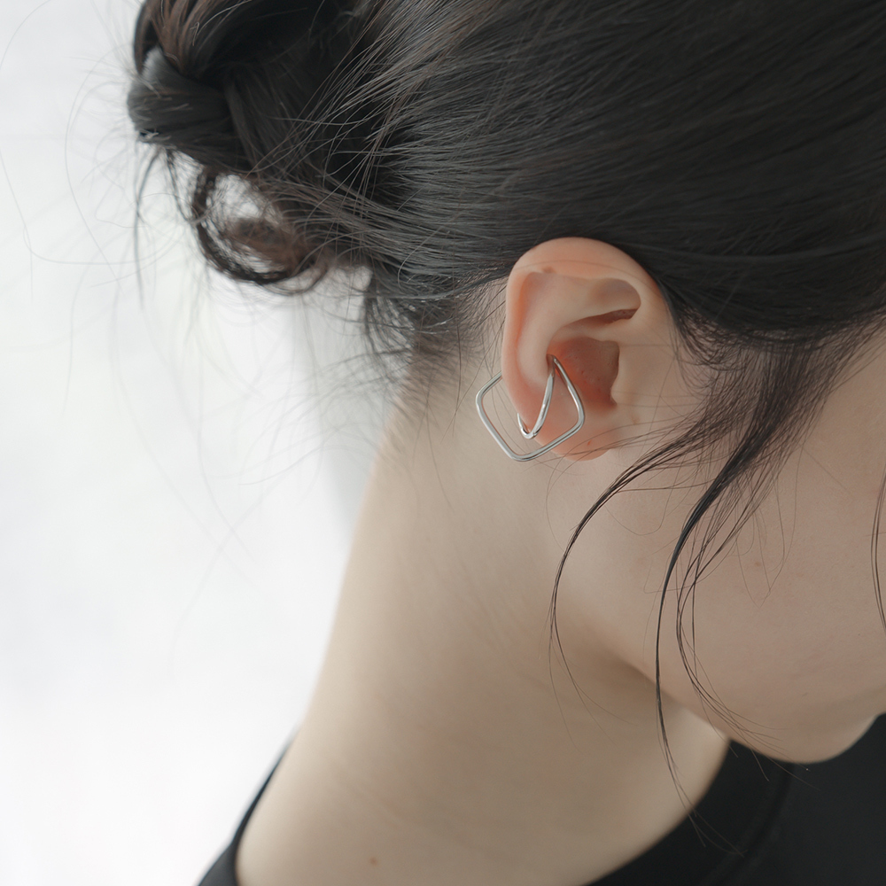 Simple three-dimensional geometric shape earrings【07030915】in stock+pre-order