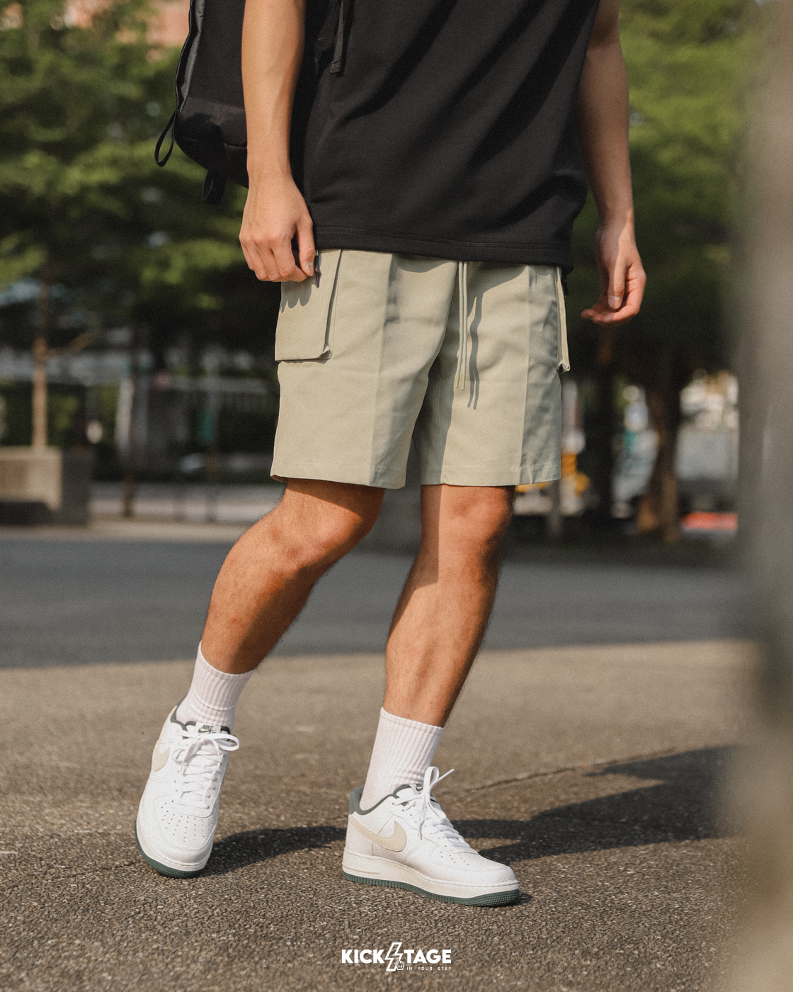男款 NIKE TECH PACK WOVEN UTILITY SHORT 淺綠 機能 工裝 短褲【FB7529-371】