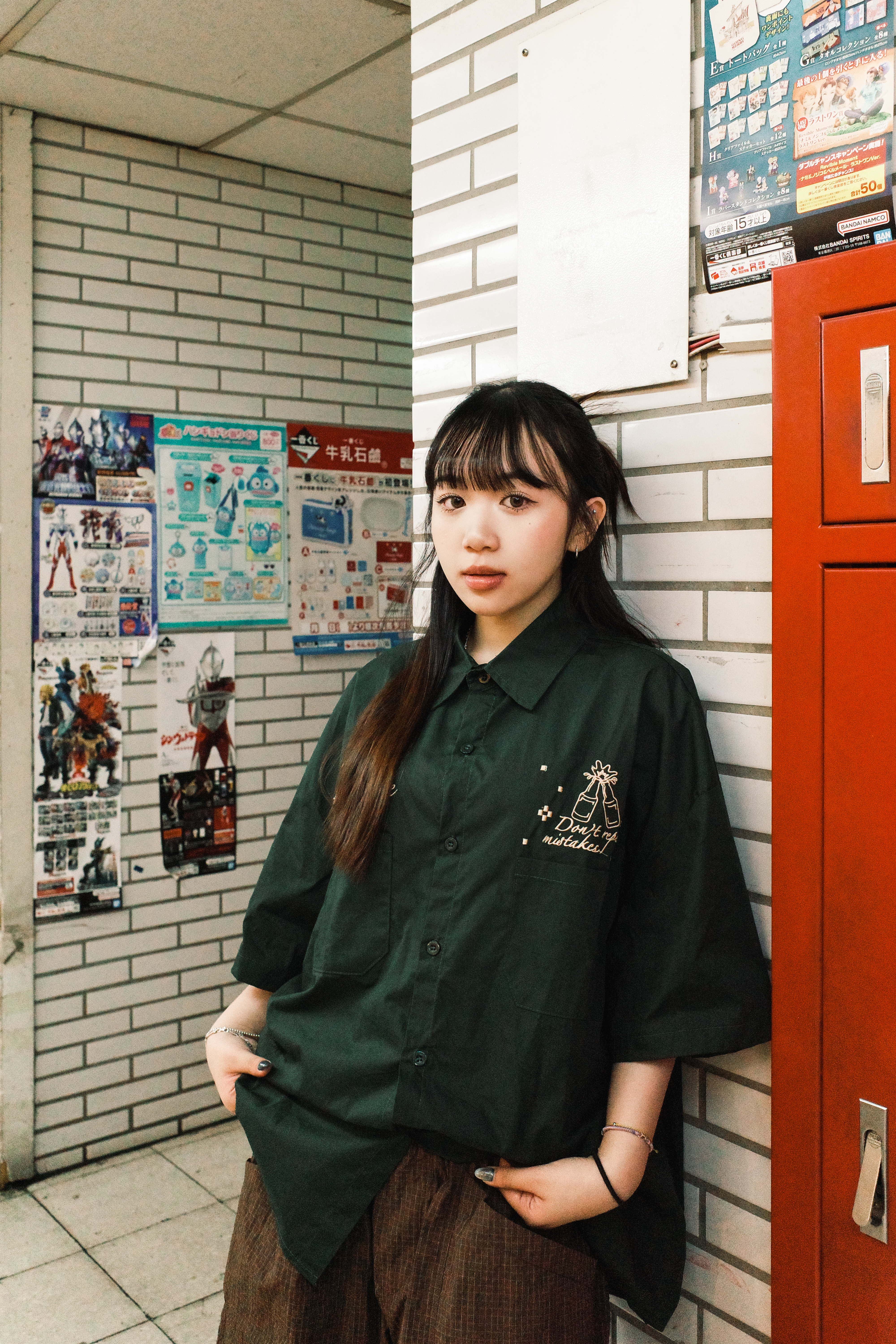 『Always_Good』啤酒 刺繡 雙口袋 短袖襯衫