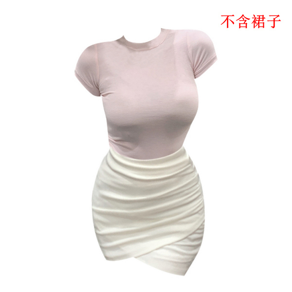 熱賣緊身短袖T恤（粉色 S碼-L碼）（下單後請聯絡客服確認發貨尺碼）