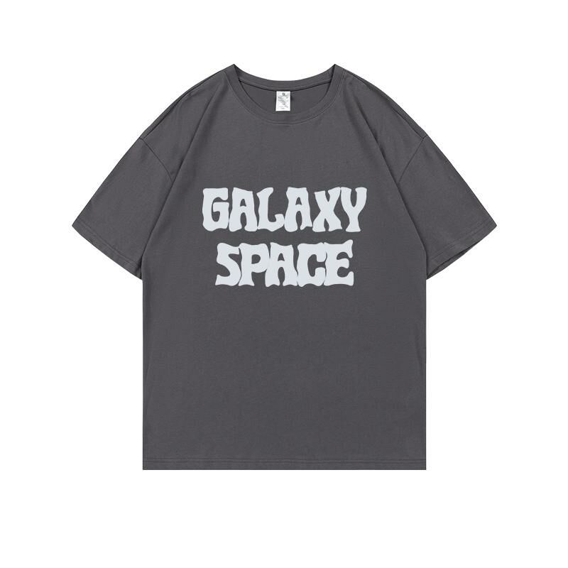 Loose short-sleeved T-shirt (S-4XL dark gray 220g cotton) [Please contact customer service to confirm the shipping size after placing an order] 