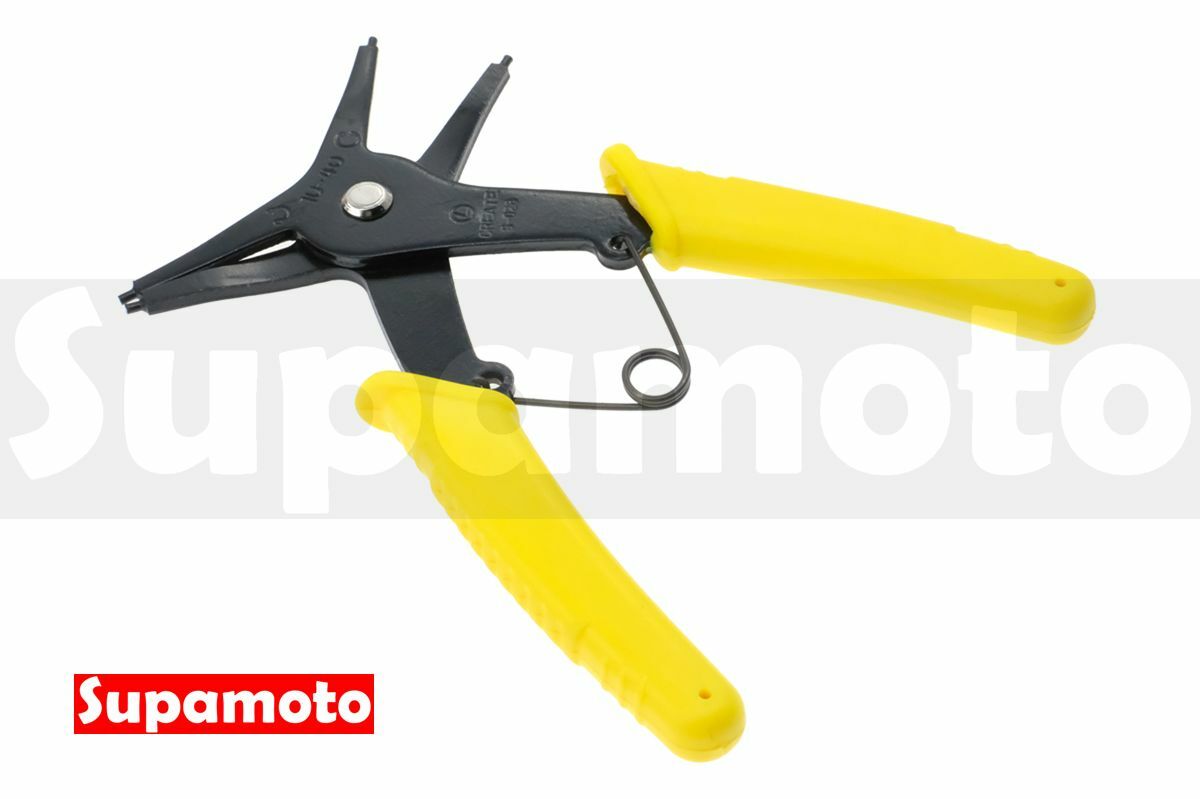 -Supamoto- 卡簧鉗 兩用 二合一 C型環夾 彈簧卡鉗 扣環鉗 2合1 外卡 內卡 軸用 鋼圈 C型扣