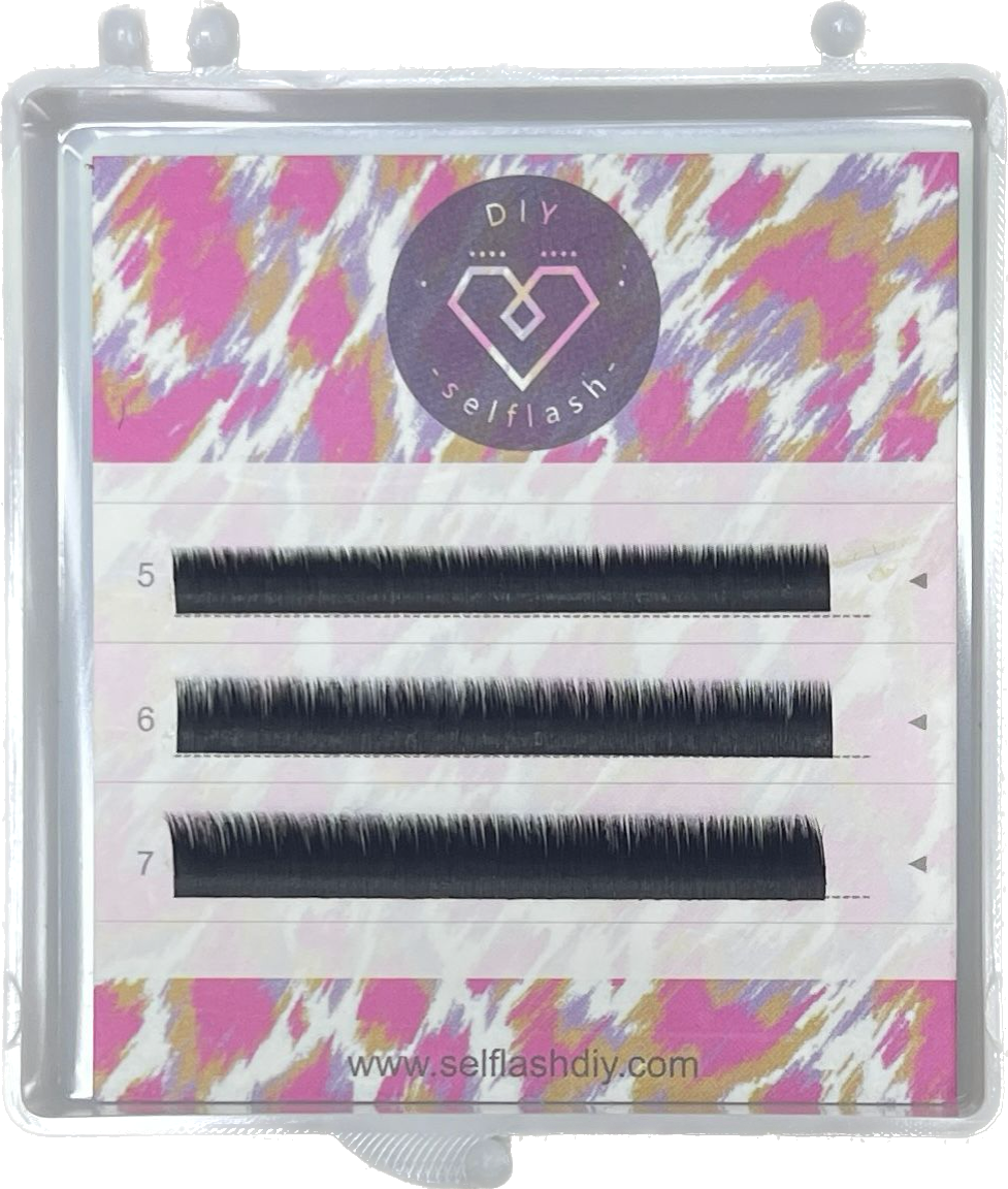 日式山茶花下眼睫毛5/6/7mm混合長度