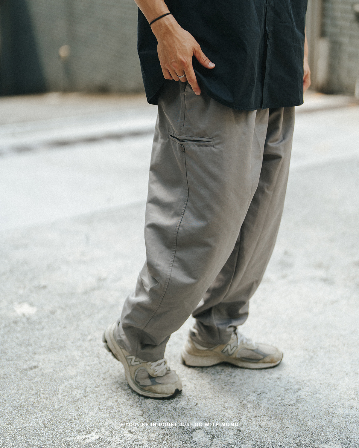 WTH INDIEND Wide Stretch Pants 機能防潑水廓形長褲 MF03 三色