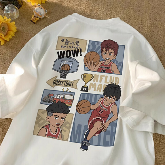 Cotton short-sleeved T-shirt (white [size M_2XL] (contact customer service to confirm the shipping size after placing an order))