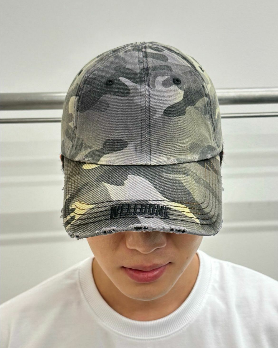 迷彩破邊Cap帽 WELL DONE-062H