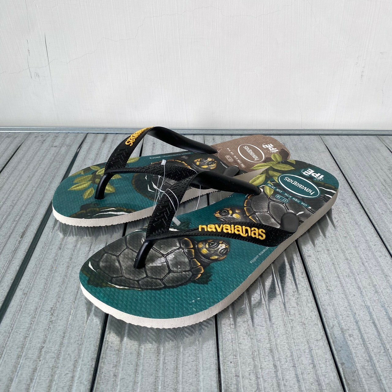 Havaianas 哈瓦仕 lpe 夾腳拖 海龜 藍綠 4000396-1594U
