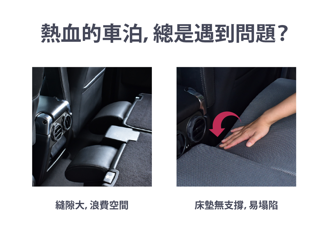 將汽車後座放倒後的空隙大