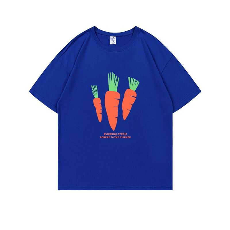 Loose short-sleeved T-shirt (S-4XL Klein Blue) [Please contact customer service to confirm the shipping size after placing an order] 