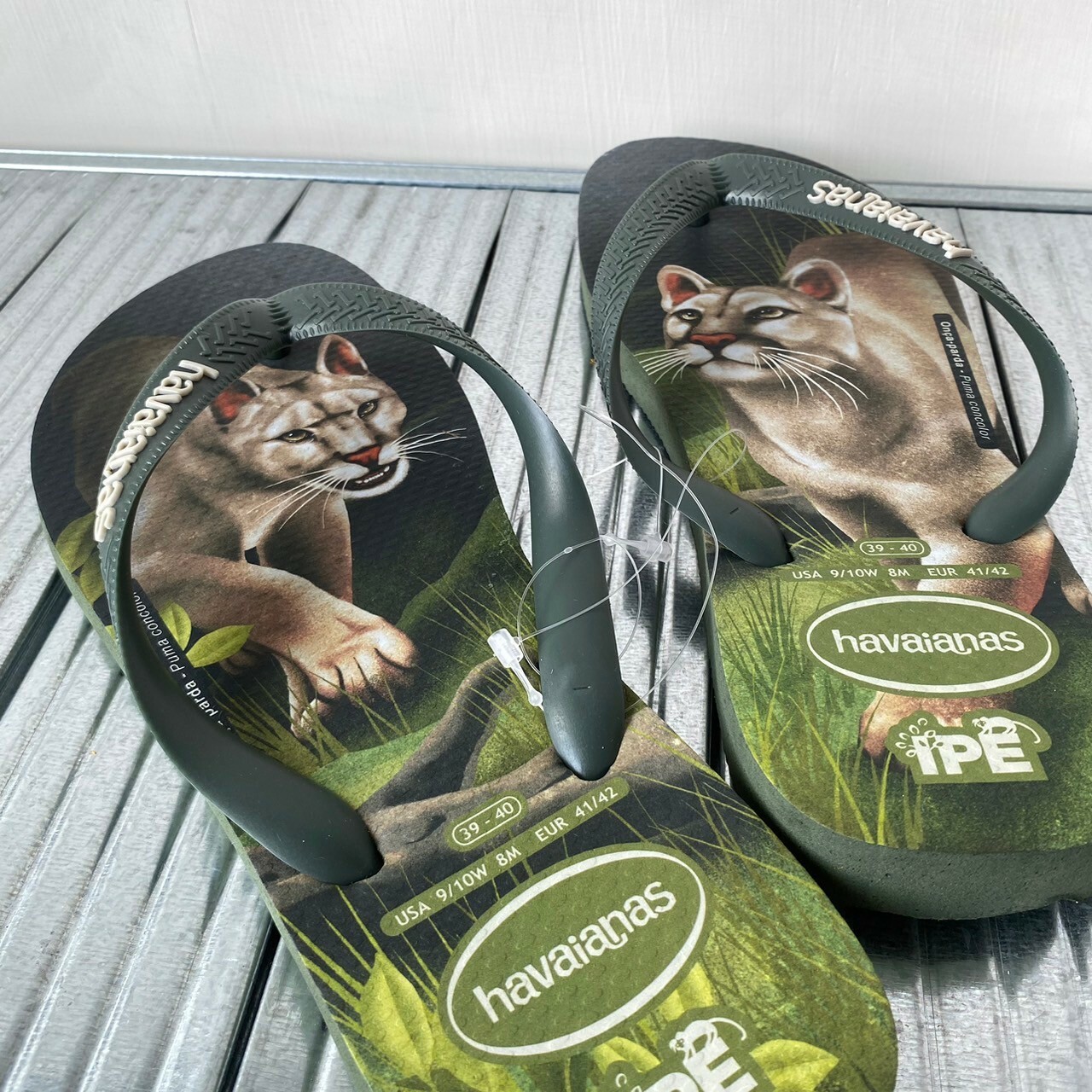 Havaianas 哈瓦仕 Ipe夾腳拖 美洲獅 墨綠 4000396-4896U