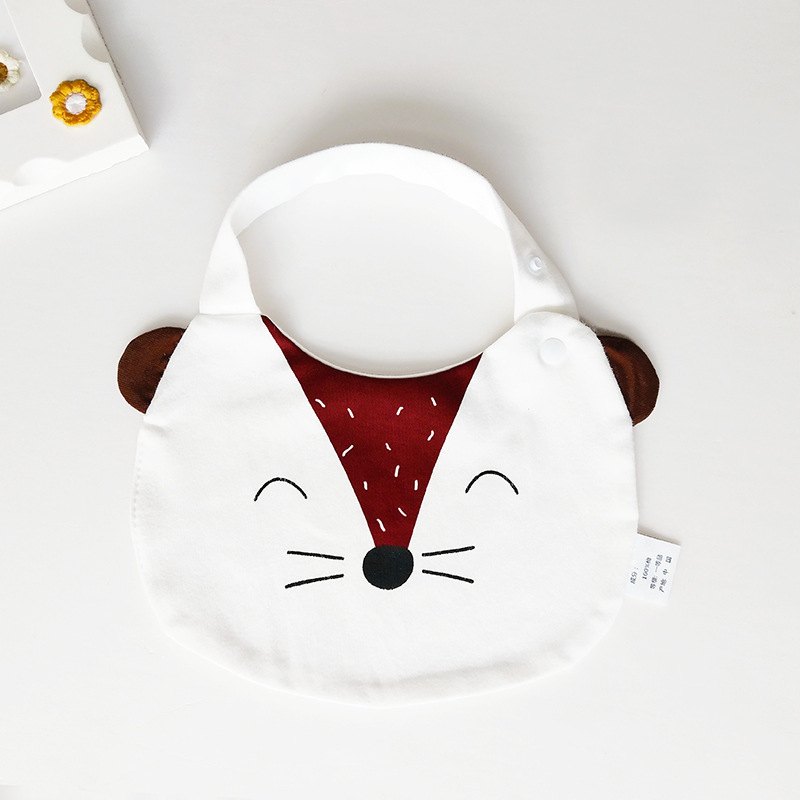 Cheery fox純棉口水肩