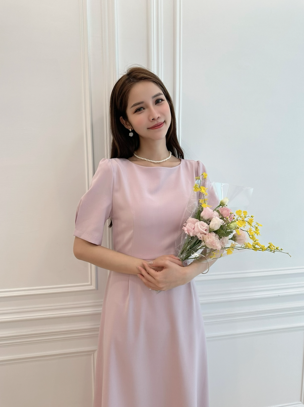 (本期必收!)優雅短澎袖傘洋