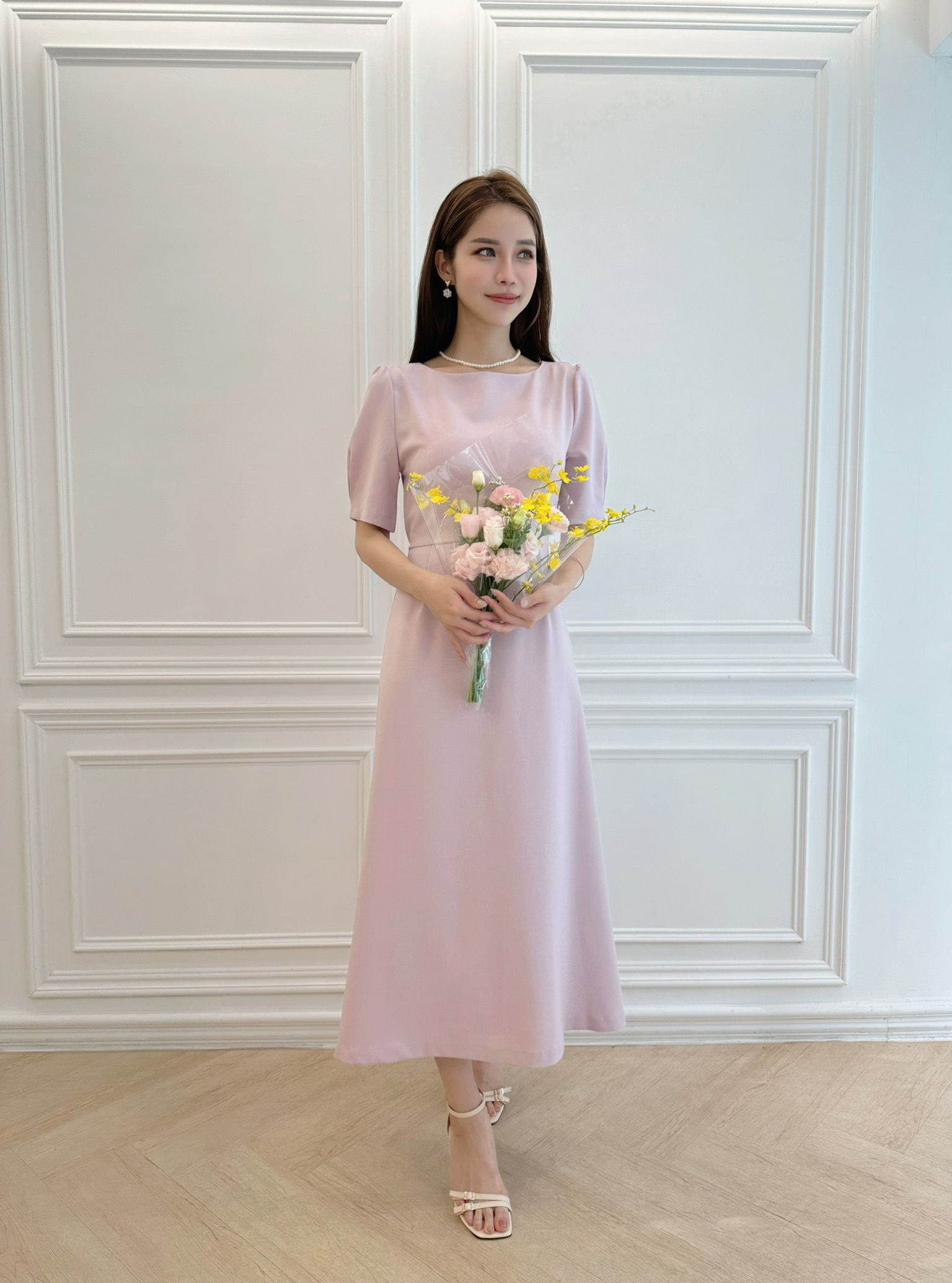 (本期必收!)優雅短澎袖傘洋