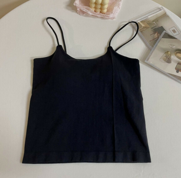 Summer Vest with Chest Padded (Black) [One Size]
