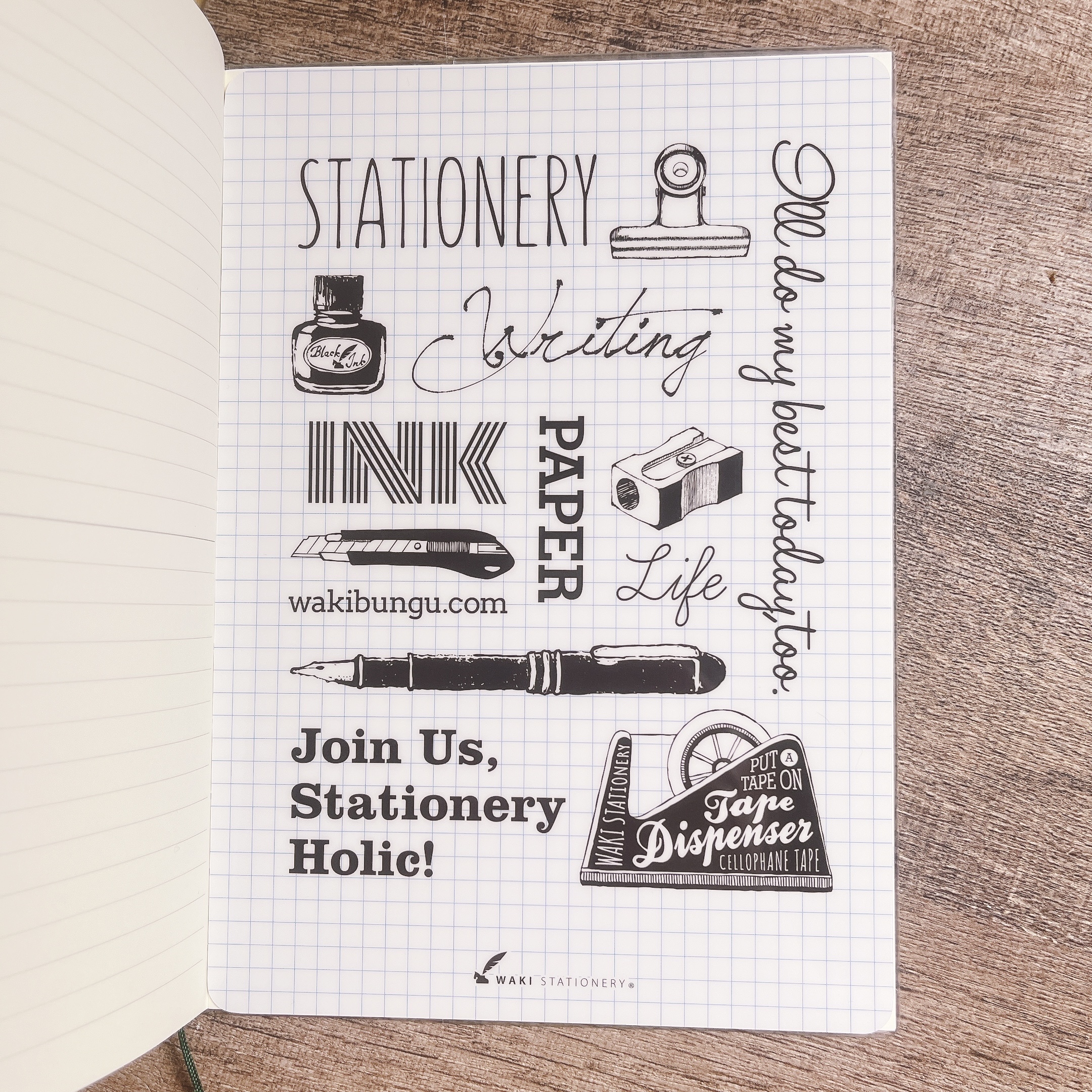 WAKI Stationery｜筆記本 A5 B6 墊板