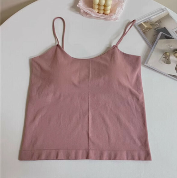 Summer Vest with Chest Padded (Pink) [One Size]