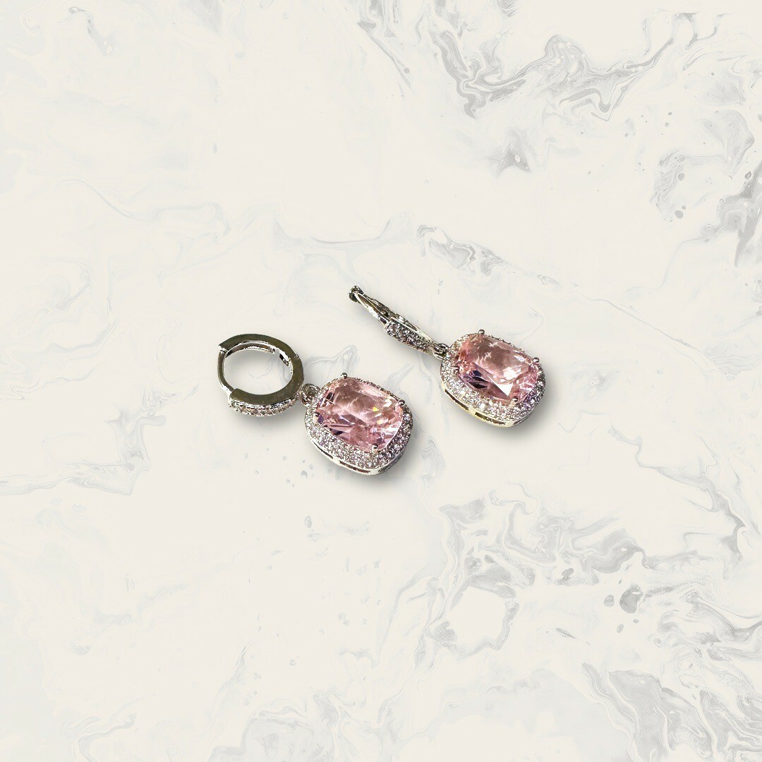 韓國直送-鋼針 線鋯易扣吊線鋯框中粉方圓鋯