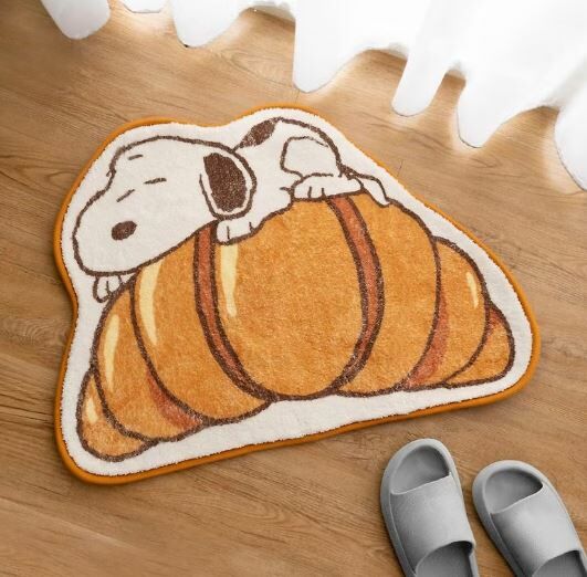 史努比 Bakery 絨毛地墊 可頌款