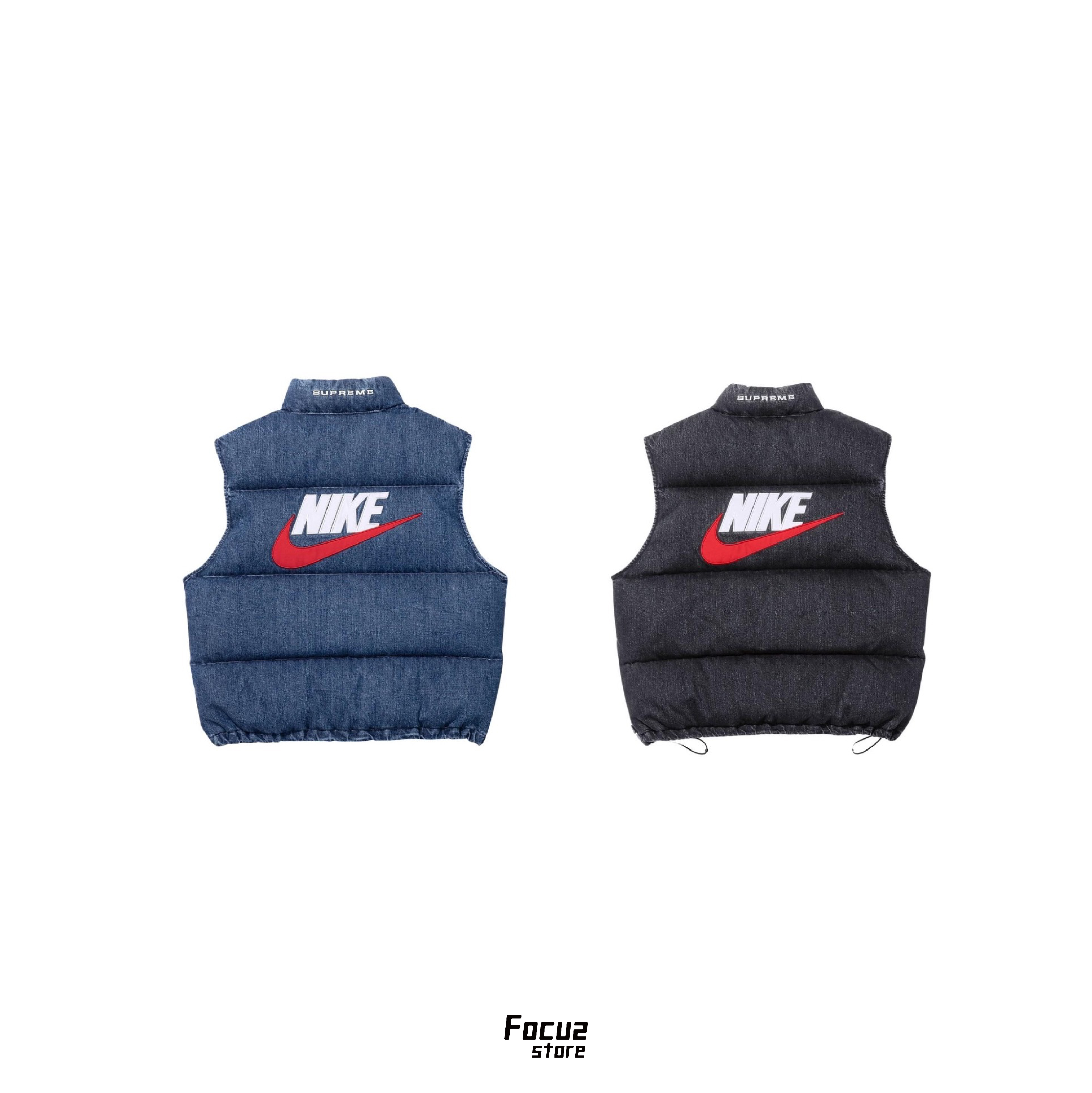 【Focus Store】預購 Supreme x Nike SS24 Week10 Denim Puffer Vest 牛仔背心 兩色