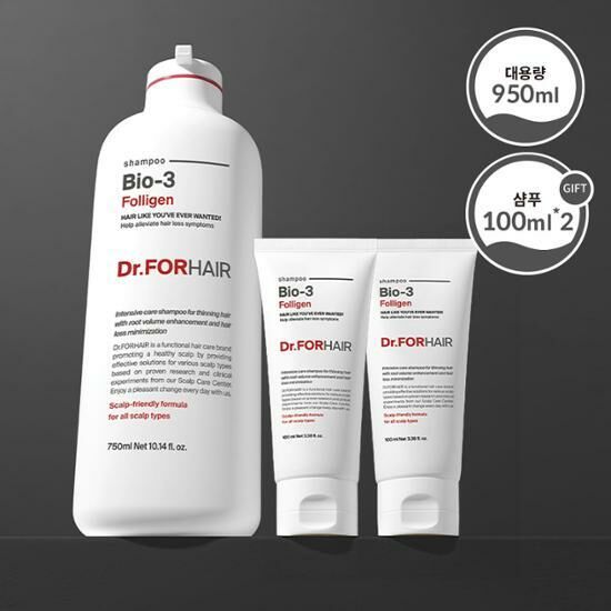 [30/11 - 30/12] Dr.FORHAIR Bio-3 Folligen Shampoo 750ml [Olive Young Planning Set]