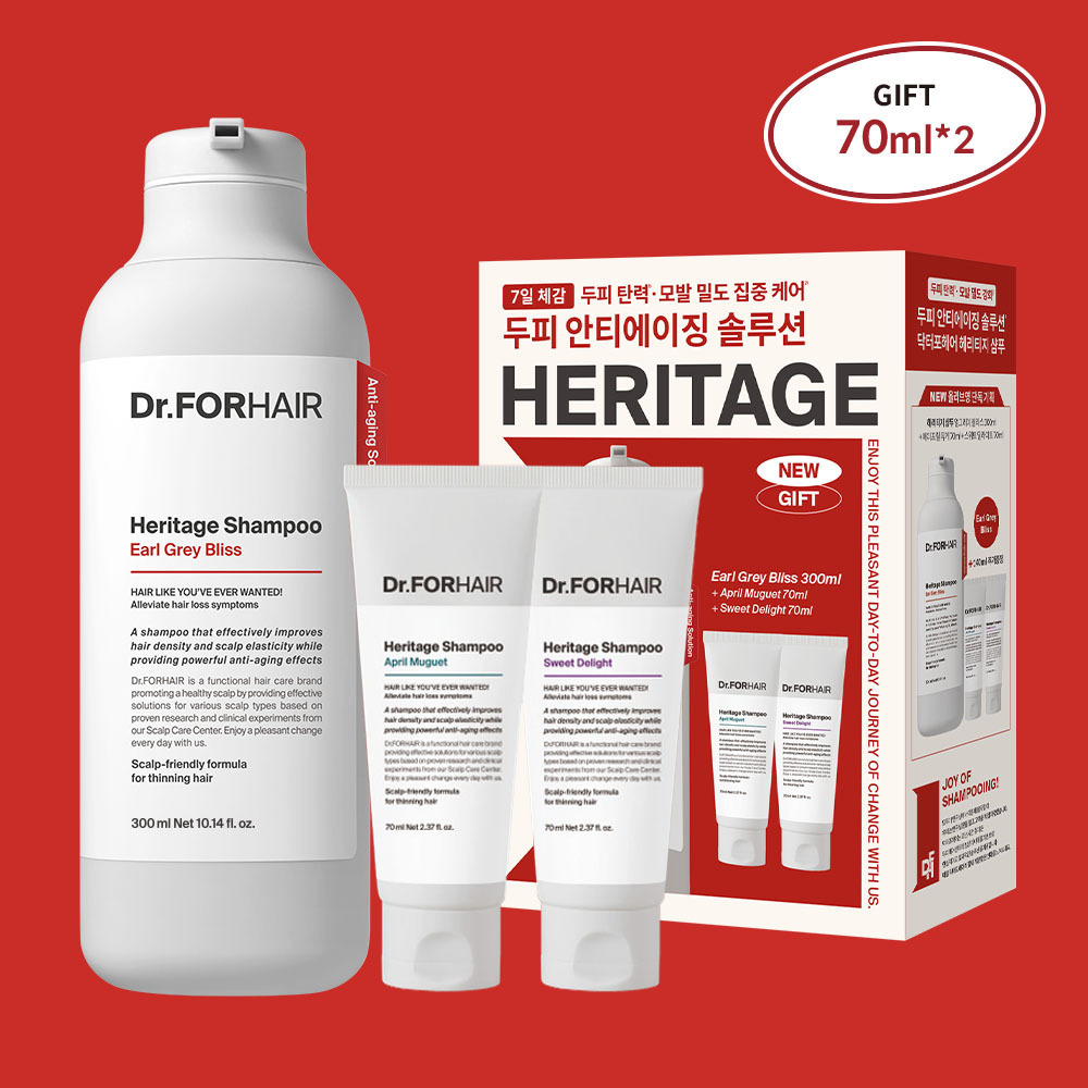 [01/05 - 30/05] Dr.FORHAIR Heritage Shampoo 300ml [Olive Young Planning Set]
