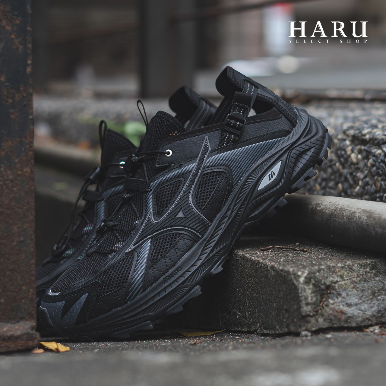 Mizuno Racer Trail SE 電鍍黑 黑藍綠 卡其棕藍 y2k 千禧風  快速鞋帶 戶外越野 機能 溯溪鞋 休閒涼鞋 D1GH241903 D1GH241902 D1GH241901