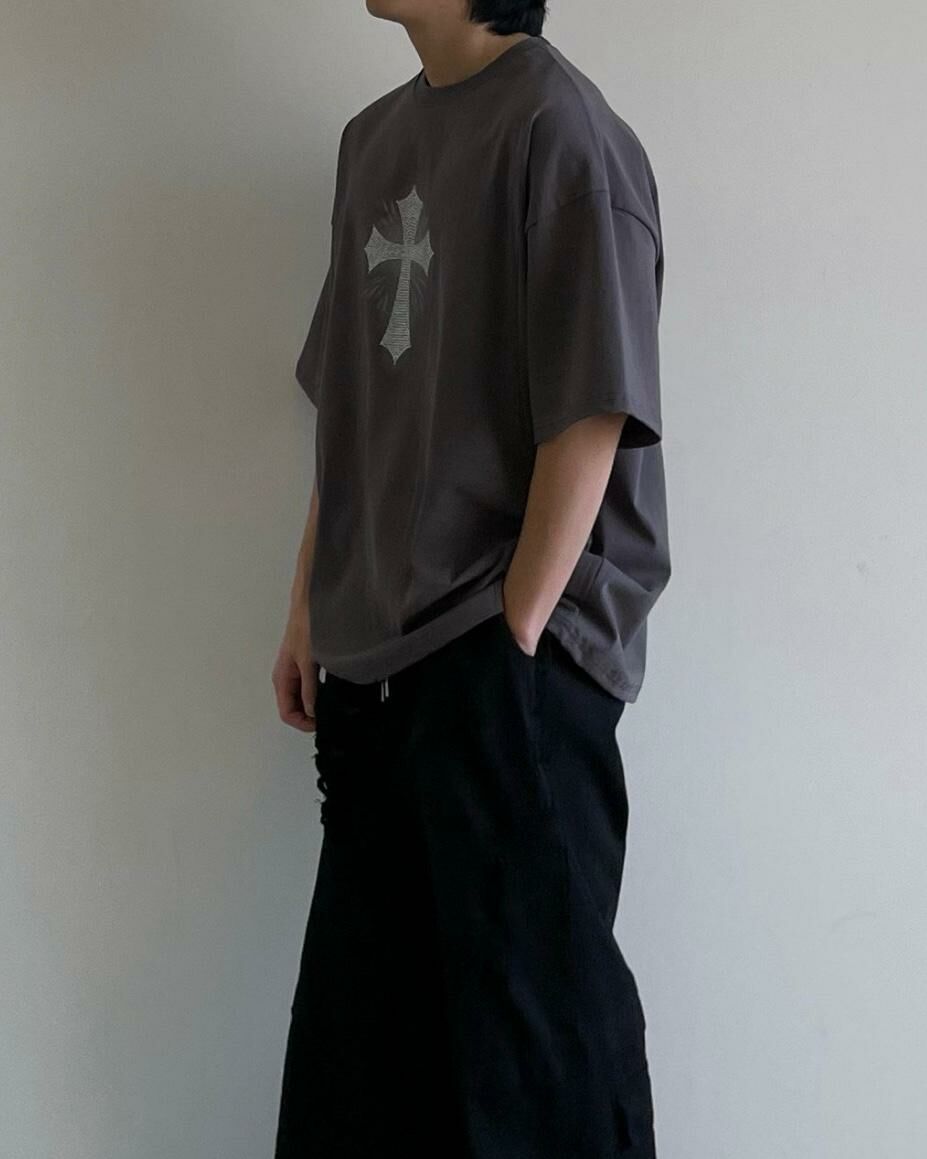 十字架圖案短袖Tee EASY-009T