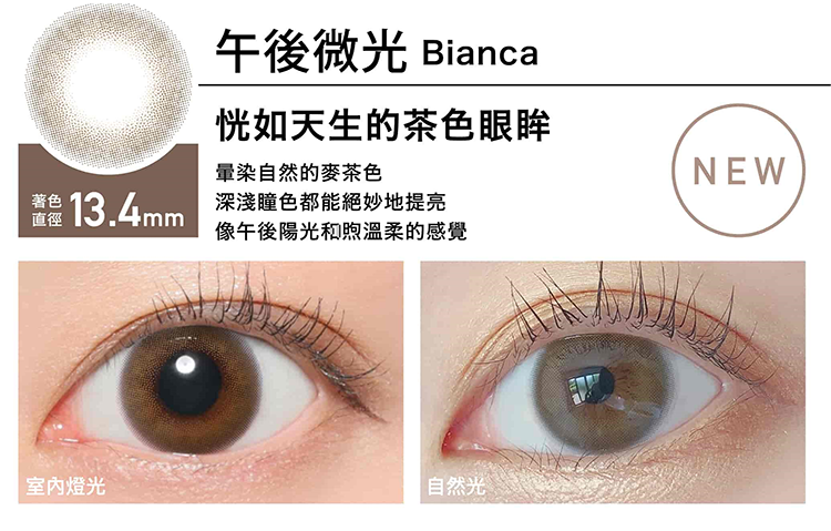 蕾美ReVIA 彩色日拋 午後微光 Bianca10片裝