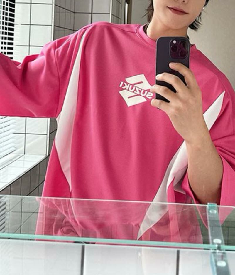 拼色英文字短袖Tee EASY-013T