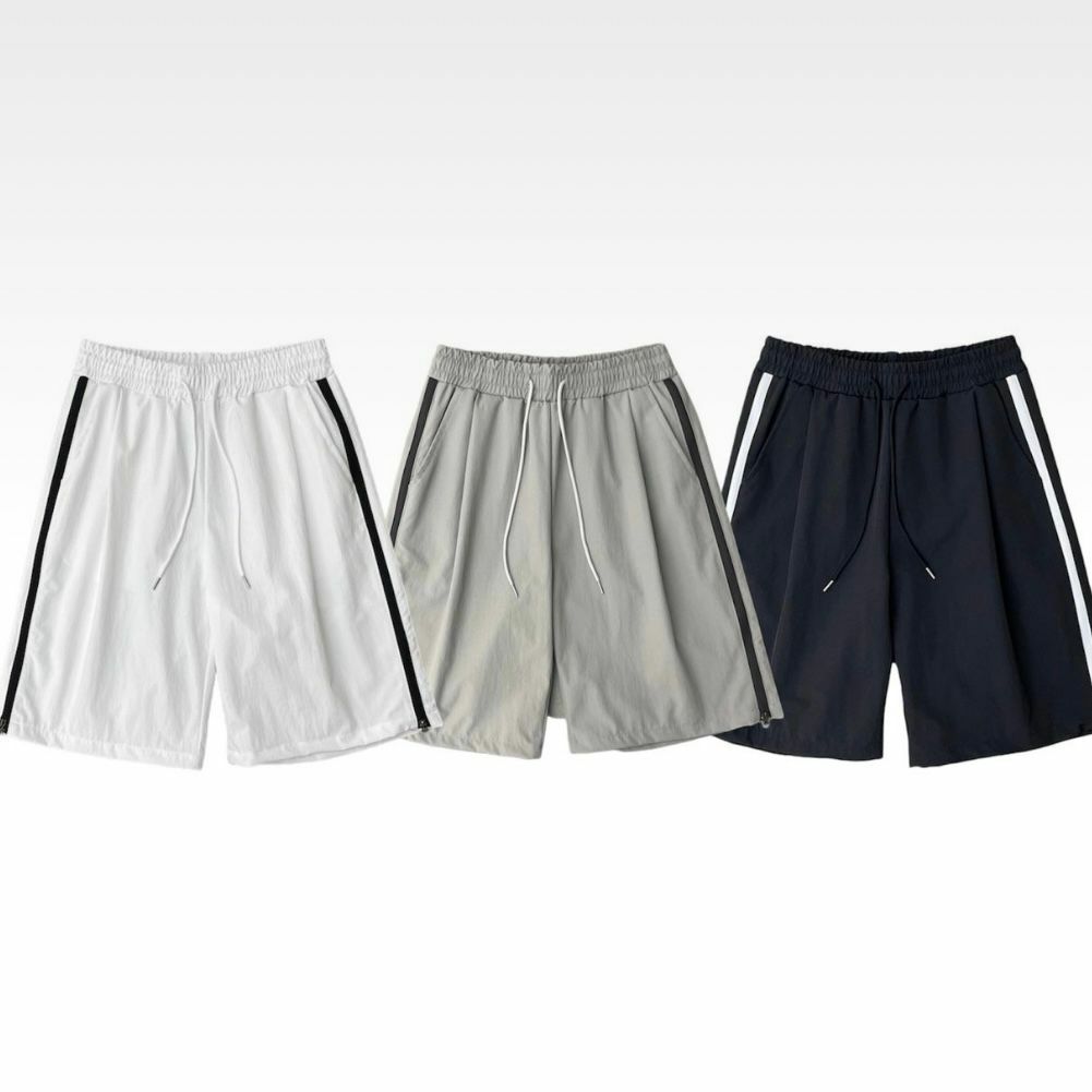 拼拉鍊邊短褲 EASY-017P