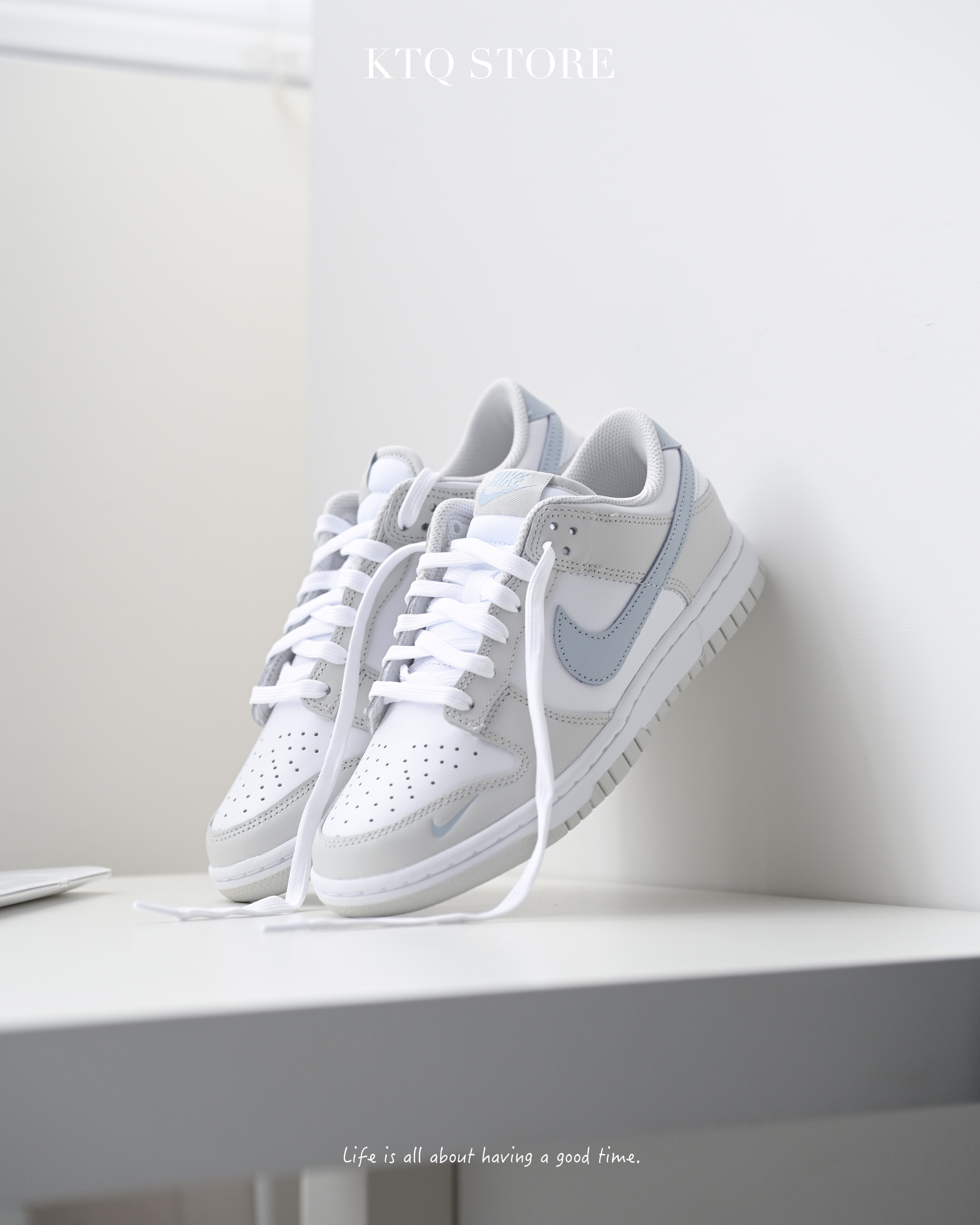 KTQ STORE ‧ NIKE DUNK LOW 霧霾冰藍 “LIGHT BONE/LIGHT ARMORY BLUE” HF0023-100