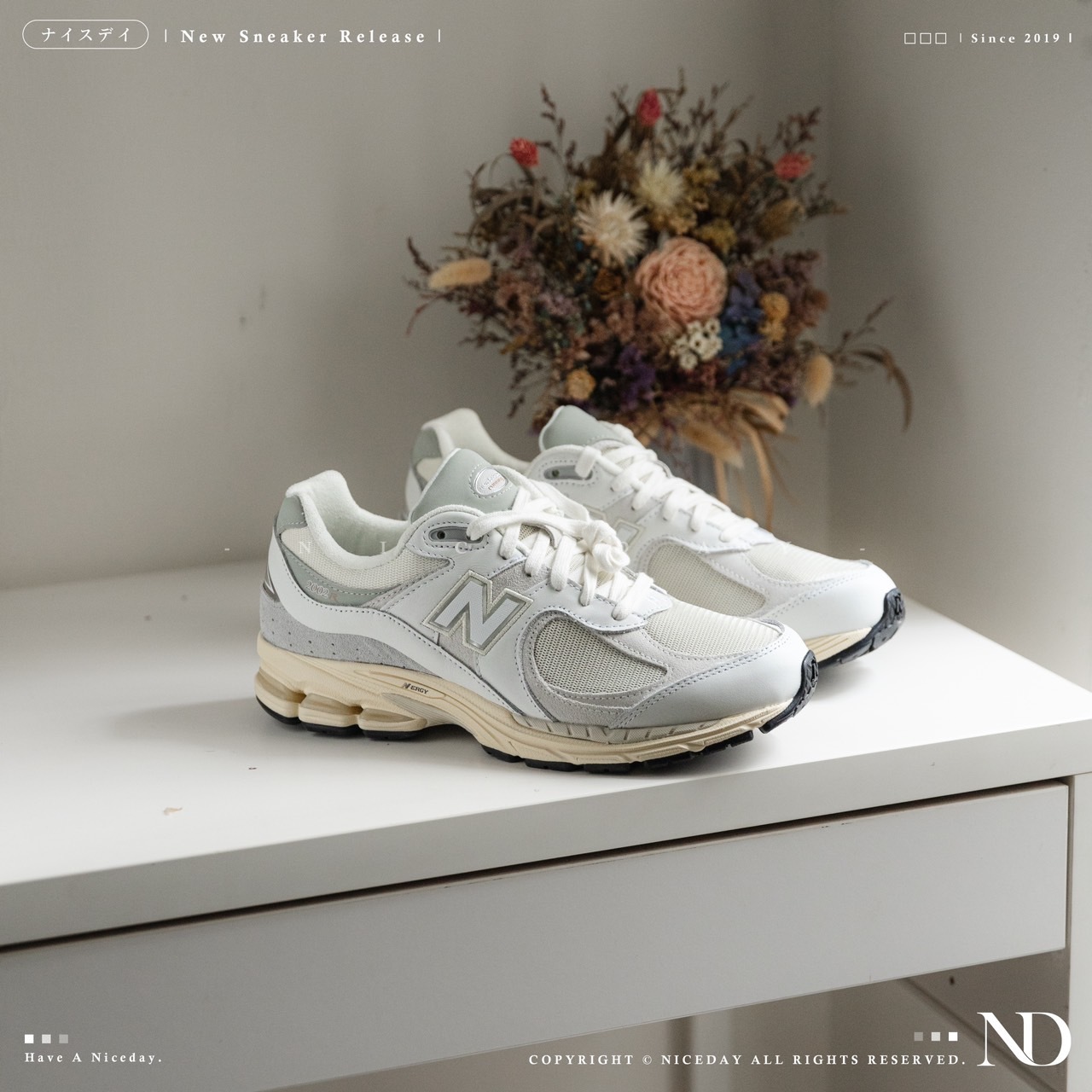 NICEDAY 現貨 New Balance 2002R 灰 奶油底 男女尺寸 M2002RIA