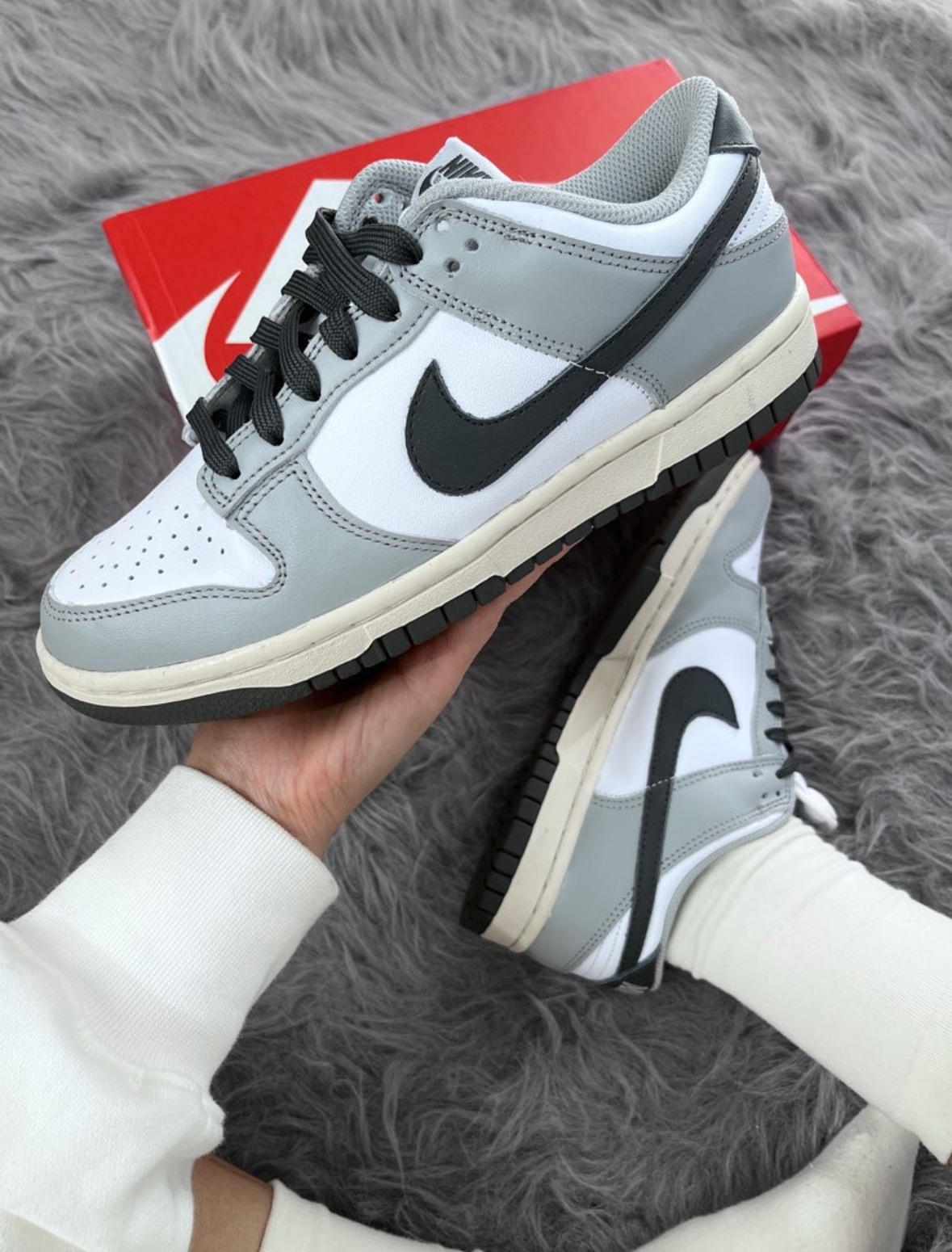 Nike Dunk Low 煙燻灰 灰白 奶油底 皮革 男女款 DD1503-117/現貨+預購