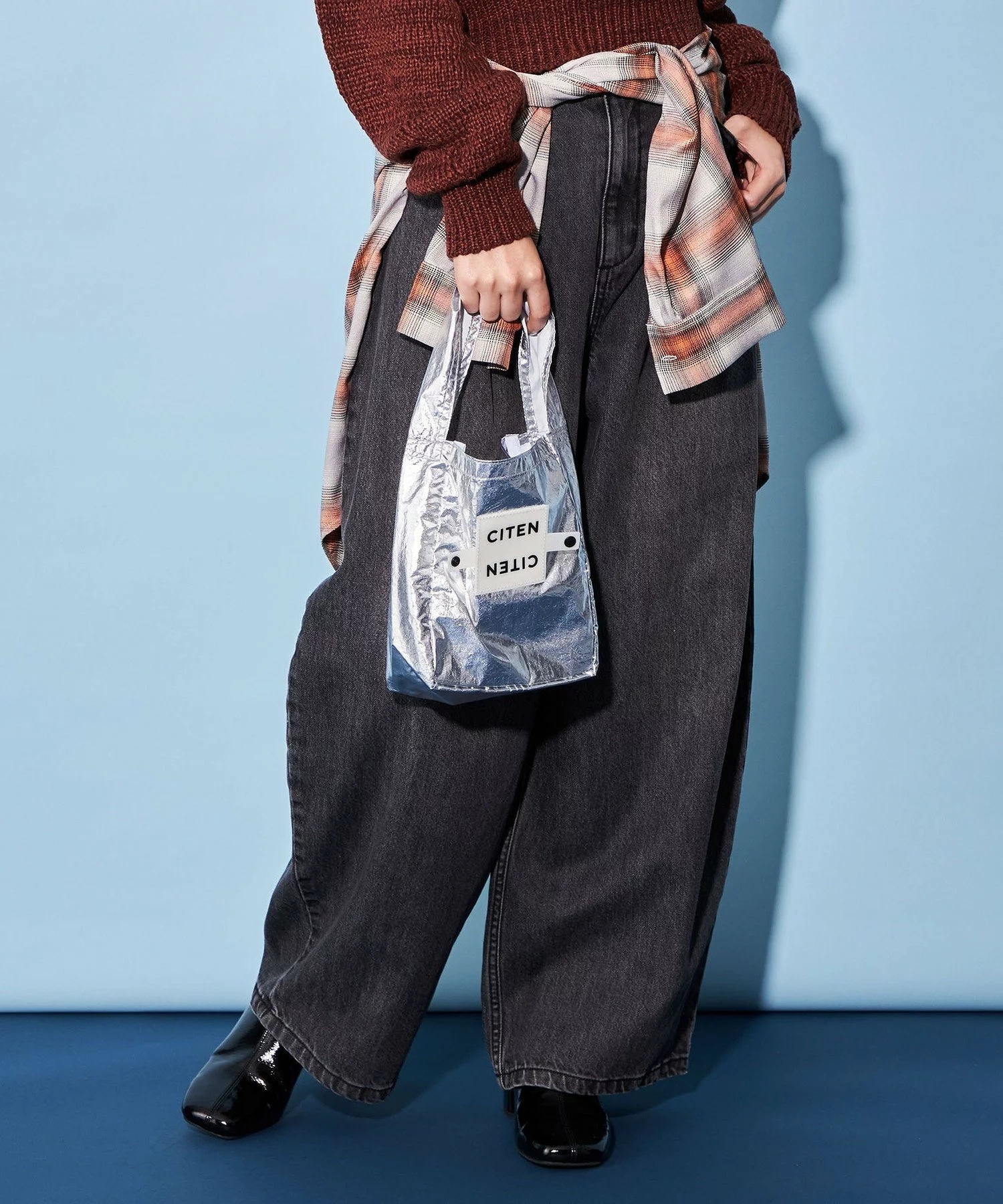 Citen 小香風 銀色 日本 5色 手提包 收納袋