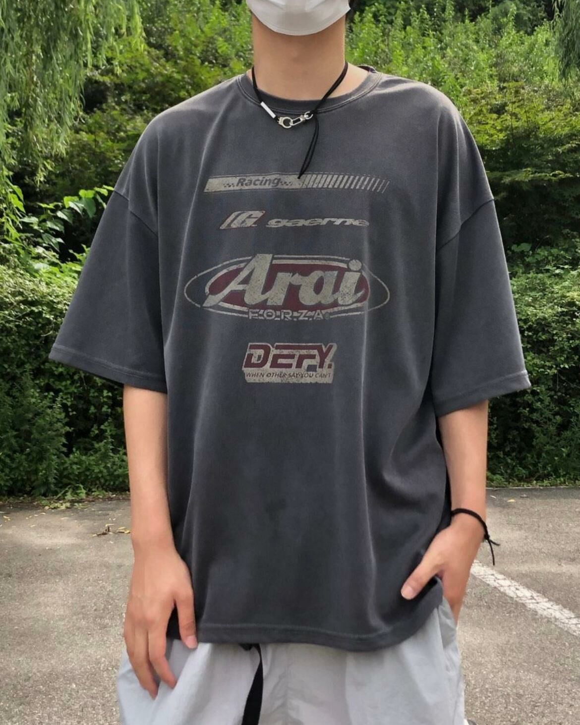 洗水英文字短袖Tee EASY-020T