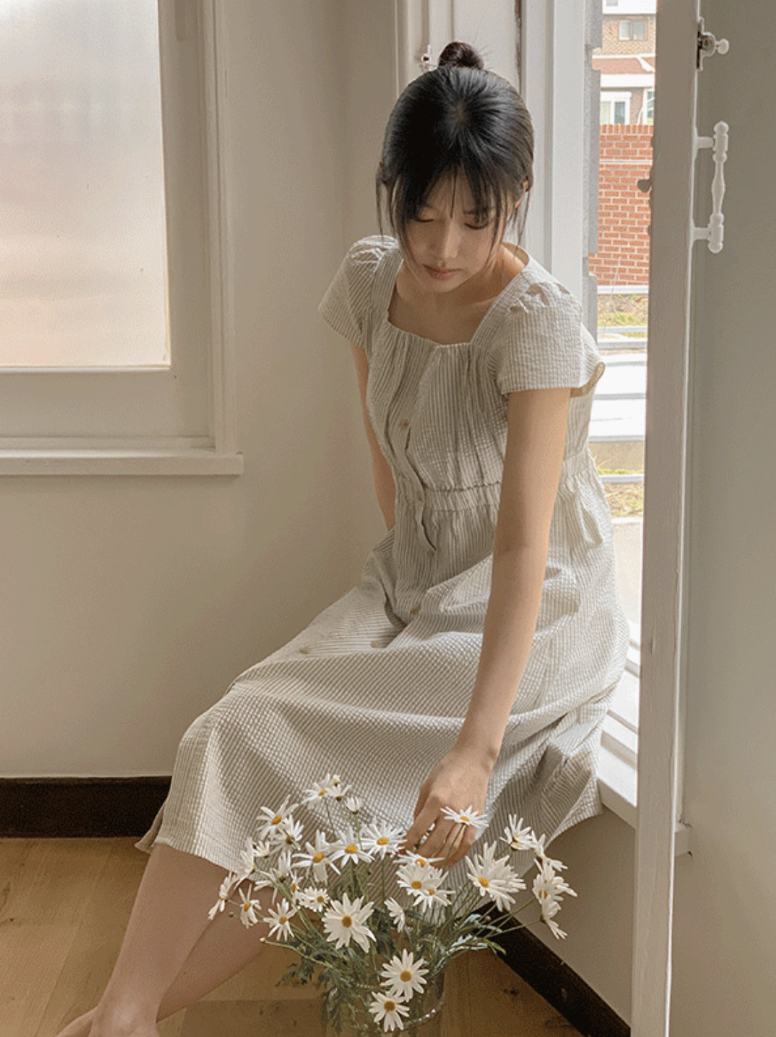 預訂｜Juuneedu Polling Stripe Short Sleeve Pajama Set (2 COLOR)