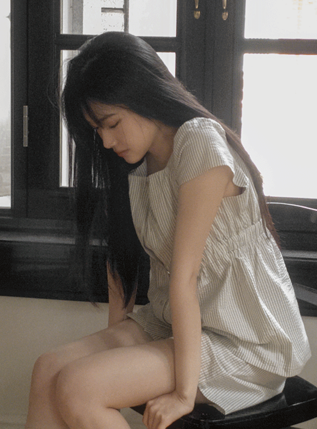 預訂｜Juuneedu Polling Stripe Short Sleeve Pajama Set (2 COLOR)