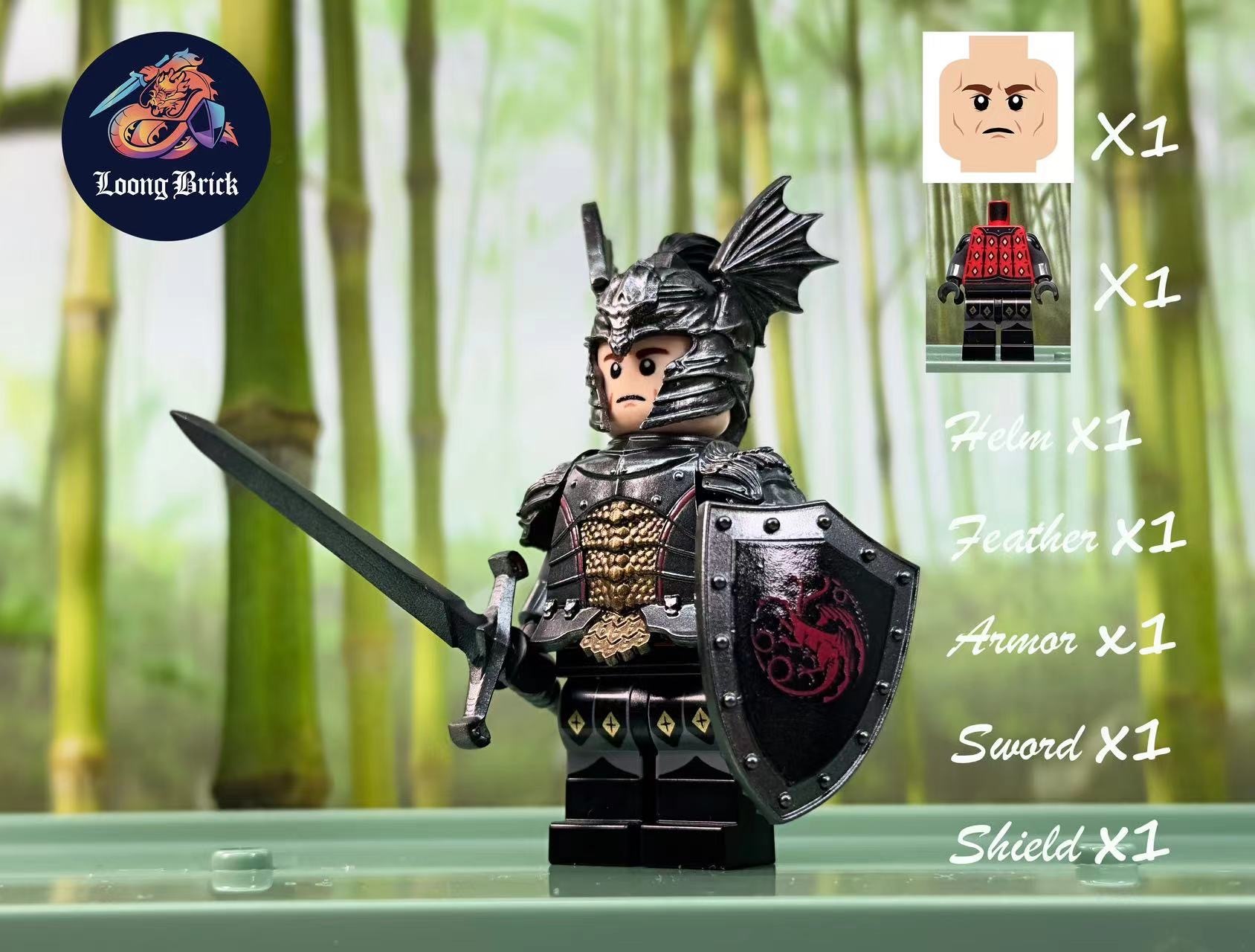 【預訂】【Loong Brick】遊俠王子 戴蒙 坦格利安